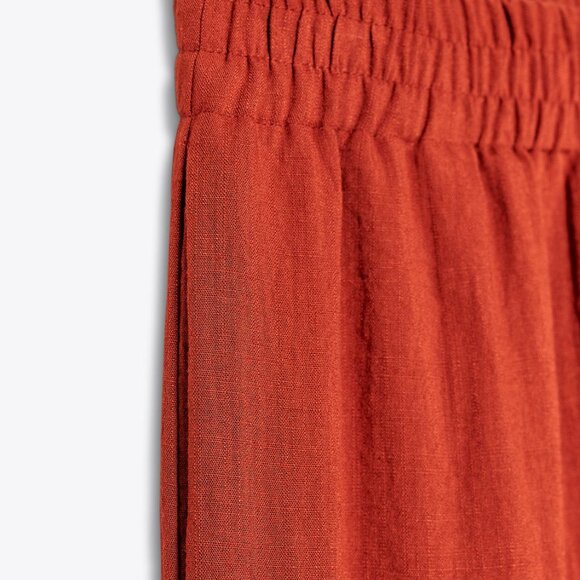 Zara Safari Co-ord Set Medium (linen look) Terracotta NWT shirt/trousers - Picture 4 of 14